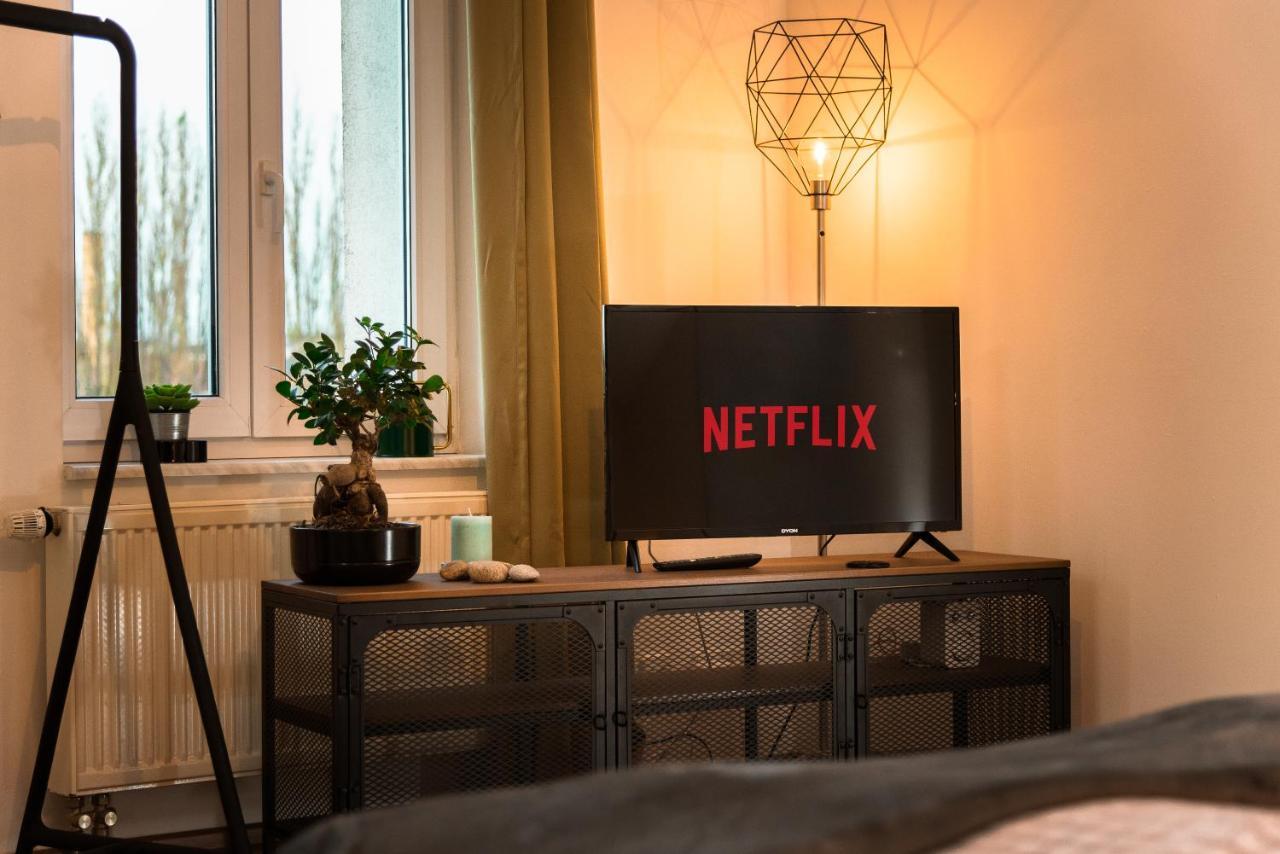 Industriecharme Apartment - Nespresso, Netflix, Wifi, Zentral, Messe Chemnitz Buitenkant foto