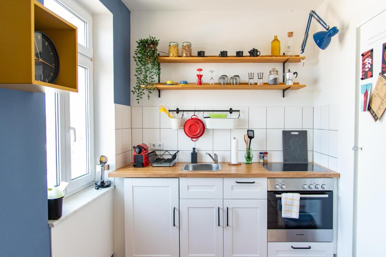 Industriecharme Apartment - Nespresso, Netflix, Wifi, Zentral, Messe Chemnitz Buitenkant foto