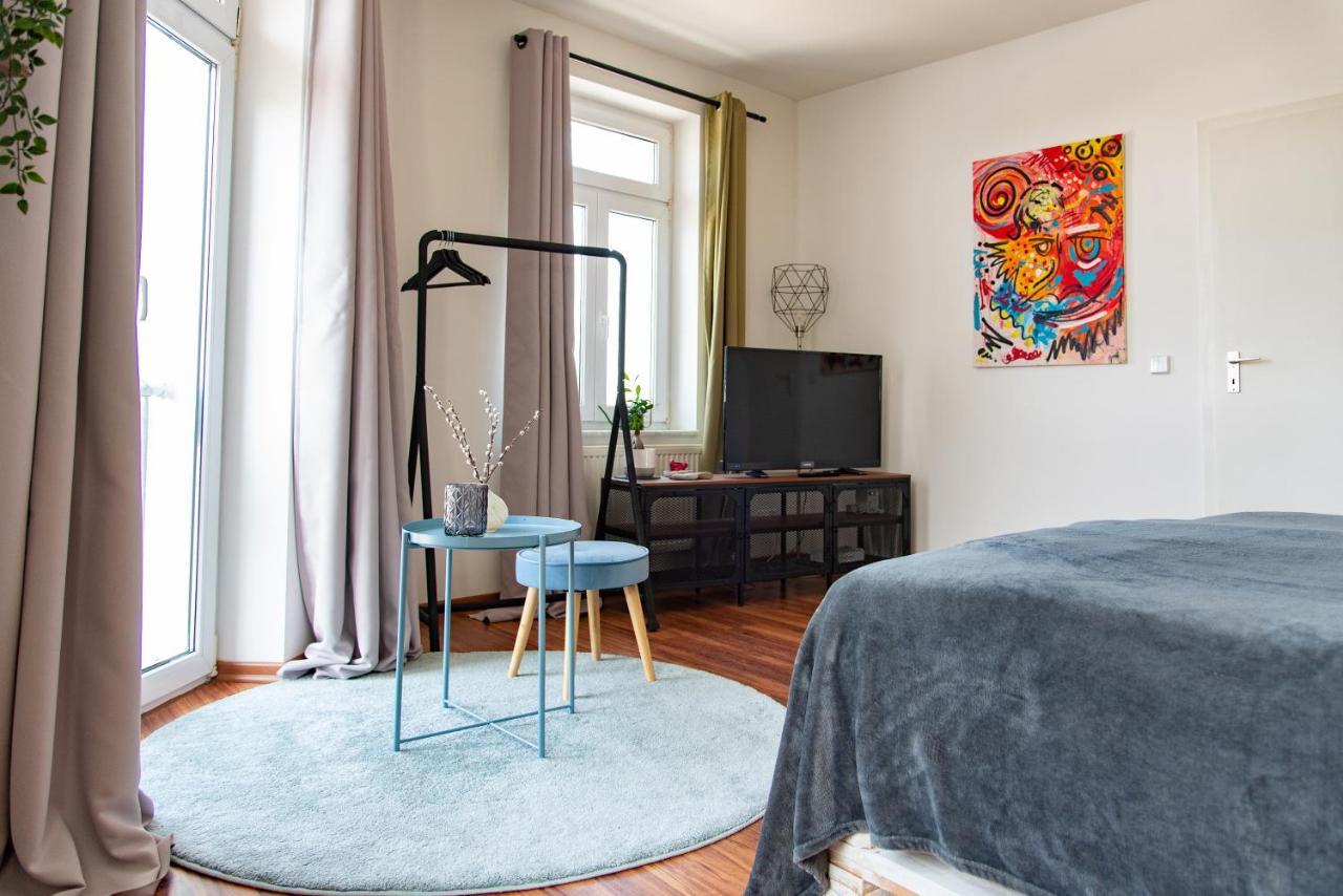 Industriecharme Apartment - Nespresso, Netflix, Wifi, Zentral, Messe Chemnitz Buitenkant foto